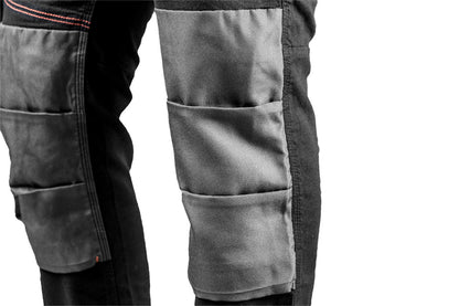 NEO TOOLS Kantáros Munkásnadrág, karcsúsított(slim fit), 60% pamut, 37% polyester, 3% elastane, 285 g/m2, L 81-248-L