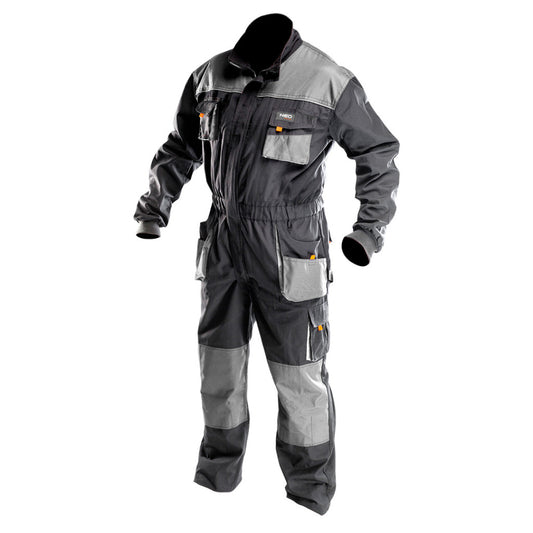 NEO TOOLS Overall, HD, L/52 65% poliészter, 35% pamut, 267g/m2, térdprotektor zseb, vékony fényvisszaverő csík, L 81-250-L