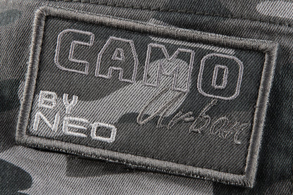 NEO TOOLS Kantáros, terepmintás Munkásnadrág, CAMO URBAN, 60% pamut, 37% poliészter, 3% elasztán, S 81-252-S