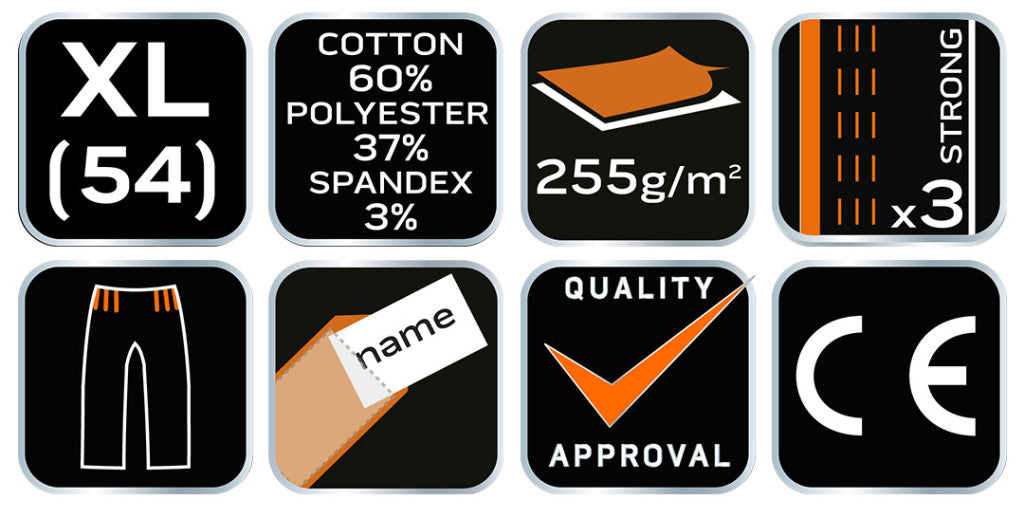 NEO TOOLS Kantáros, terepmintás Munkásnadrág, CAMO URBAN, 60% pamut, 37% poliészter, 3% elasztán, XL 81-252-XL