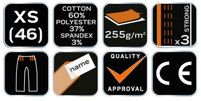 NEO TOOLS Kantáros, terepmintás Munkásnadrág, CAMO URBAN, 60% pamut, 37% poliészter, 3% elasztán, XS 81-252-XS