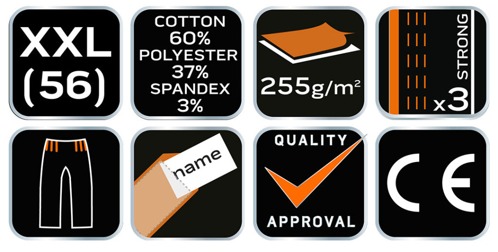NEO TOOLS Kantáros, terepmintás Munkásnadrág, CAMO URBAN, 60% pamut, 37% poliészter, 3% elasztán, XXL 81-252-XXL