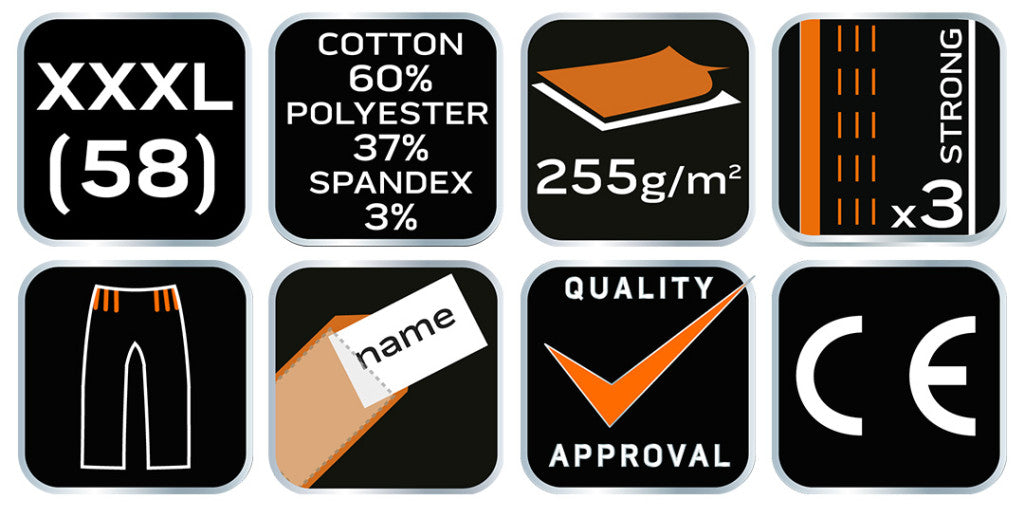 NEO TOOLS Kantáros, terepmintás Munkásnadrág, CAMO URBAN, 60% pamut, 37% poliészter, 3% elasztán, XXXL 81-252-XXXL