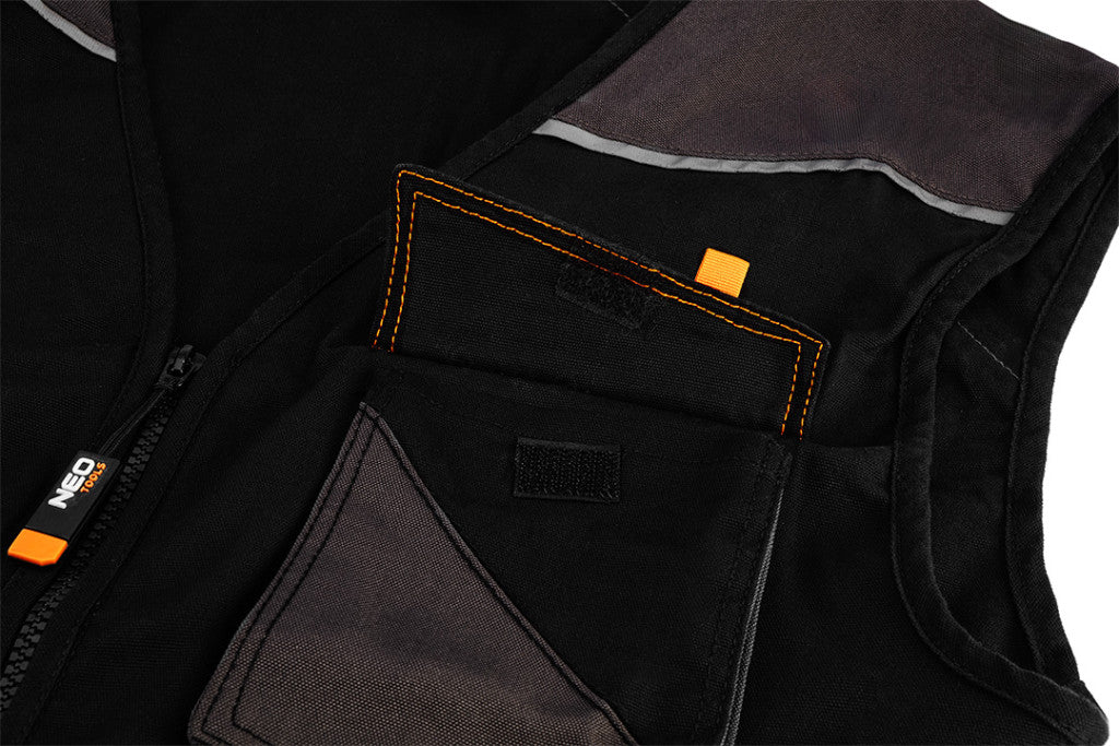 NEO TOOLS Munkamellény karcsúsított(slim fit), 60% pamut, 37% polyester, 3% elastane, 285 g/m2, S 81-268-S