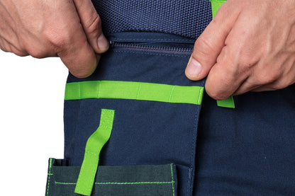 NEO TOOLS Rövid munkásnadrág övvel, PREMIUM, 62% pamut, 35% polyester, 3% elastane, M 81-276-M
