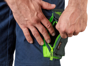 NEO TOOLS Rövid munkásnadrág övvel, PREMIUM, 62% pamut, 35% polyester, 3% elastane, M 81-276-M