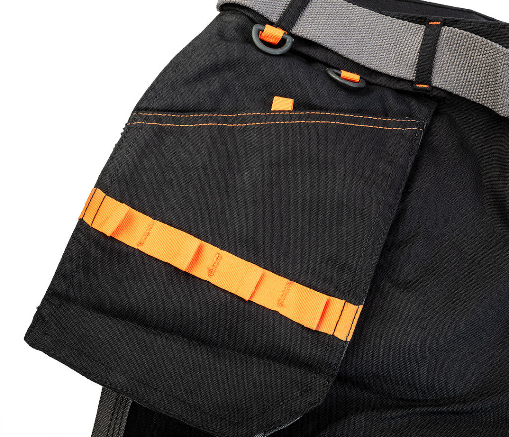 NEO TOOLS Karcsúsított(slim fit) Rövid munkásnadrág, 60% pamut, 37% polyester, 3% elastane, 285 g/m2, övvel, XS 81-278-XS