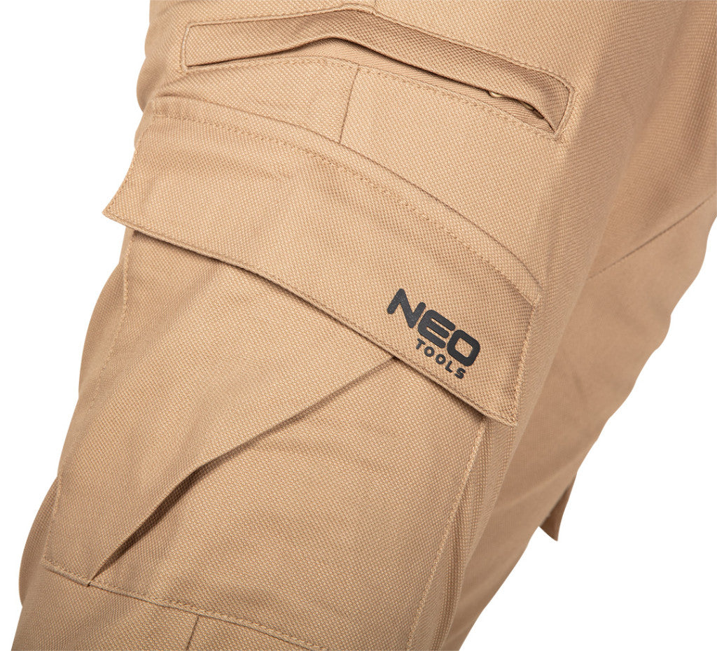 NEO TOOLS Munkásnadrág, OUTDOOR, bézs, 280g/m2, XL 81-285-XL
