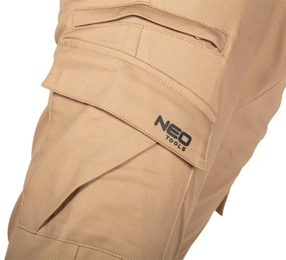 NEO TOOLS Munkásnadrág, OUTDOOR, bézs, 280g/m2, XL 81-285-XL