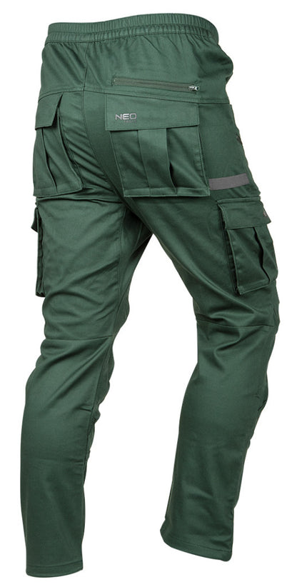 NEO TOOLS Munkásnadrág, OUTDOOR, zöld, 80% pamut, XS 81-286-XS