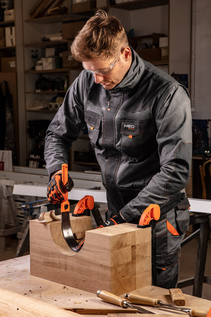 NEO TOOLS Munkadzseki 2 az 1-ben, 100% pamut, M 81-311-M