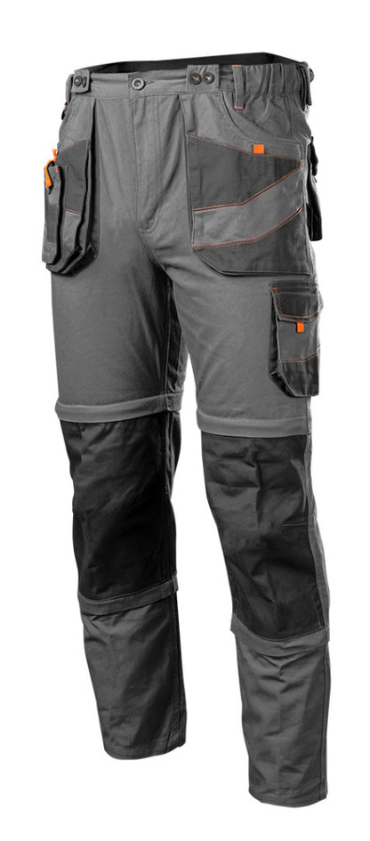 NEO TOOLS Munkanadrág, kantáros, 6 az 1-ben, 100% pamut, XS 81-321-XS