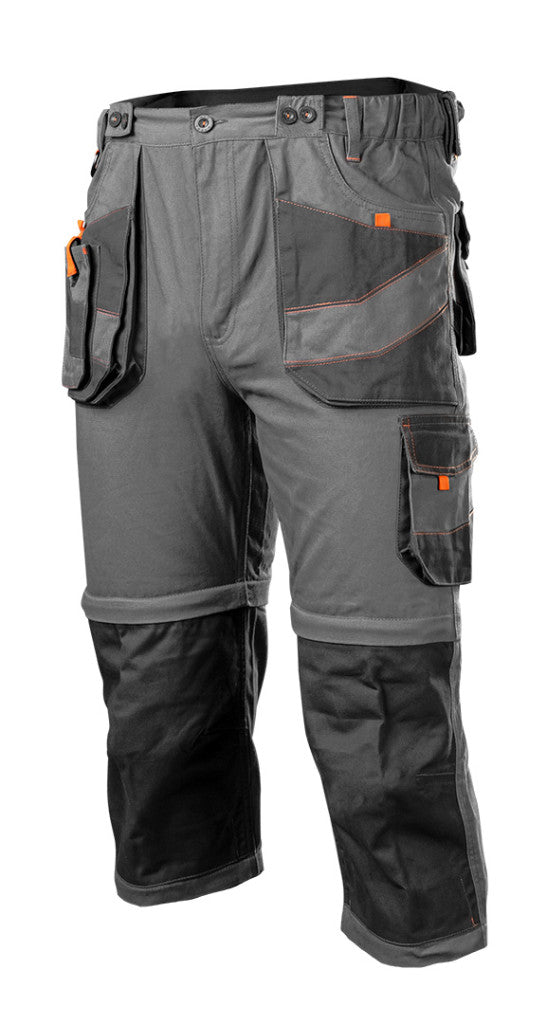 NEO TOOLS Munkanadrág, kantáros, 6 az 1-ben, 100% pamut, XS 81-321-XS