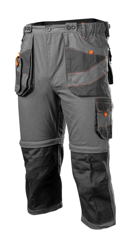 NEO TOOLS Munkanadrág, kantáros, 6 az 1-ben, 100% pamut, XS 81-321-XS