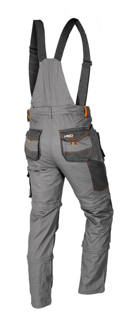 NEO TOOLS Munkanadrág, kantáros, 6 az 1-ben, 100% pamut, XS 81-321-XS