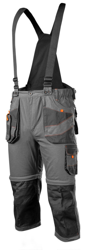 NEO TOOLS Munkanadrág, kantáros, 6 az 1-ben, 100% pamut, XXXL 81-321-XXXL