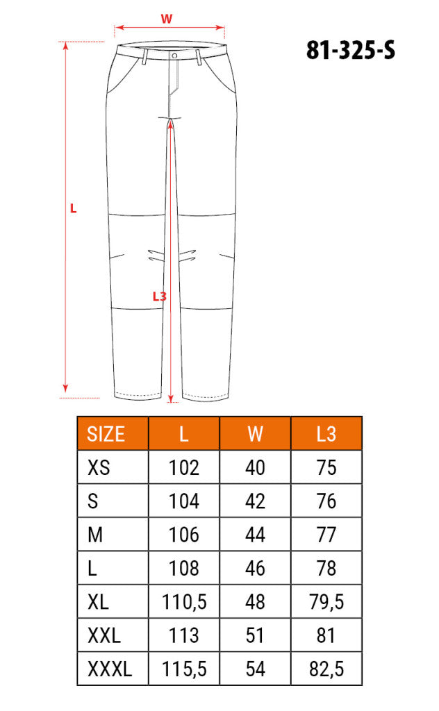 NEO TOOLS Munkásnadrág, 100% pamut, S 81-325-S