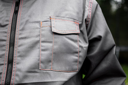 NEO TOOLS Munkavédelmi kabát, BASIC, S/48, 35% pamut, 65% polyester, Többfunkciós zsebek, gumírozott derék, CE EN340 81-410-S