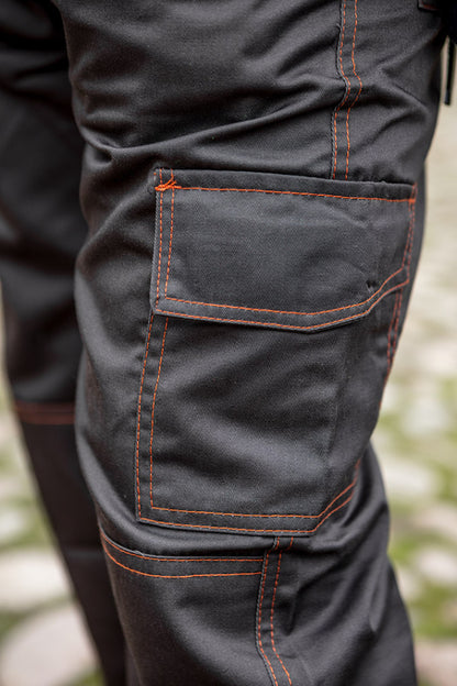 NEO TOOLS Munkásnadrág, BASIC, M/50, 35% pamut, 65% polyester, 245 g/m2, Többfunkciós zsebek, térdprotektor zseb, M 81-420-M