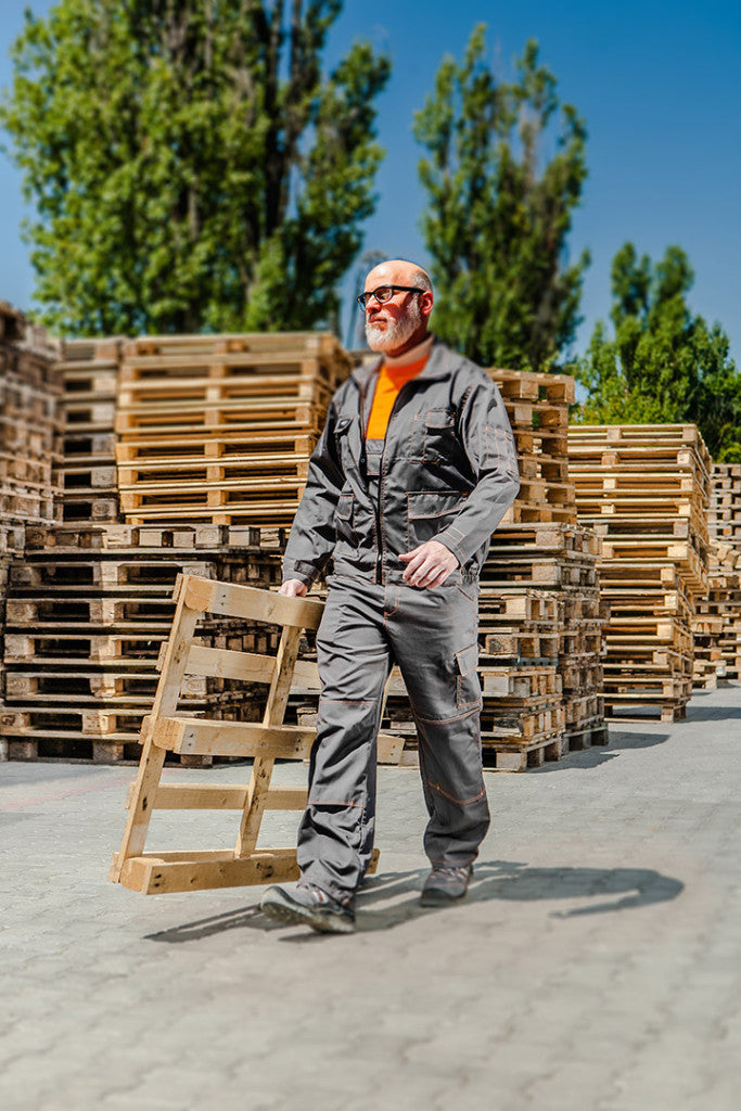 NEO TOOLS Kantáros Munkásnadrág, BASIC, M/50, 35% pamut, 65% polyester, 245 g/m2, térdprotektor zseb, M 81-430-M