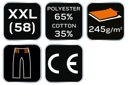 NEO TOOLS Rövid munkásnadrág, BASIC, XXL 81-440-XXL
