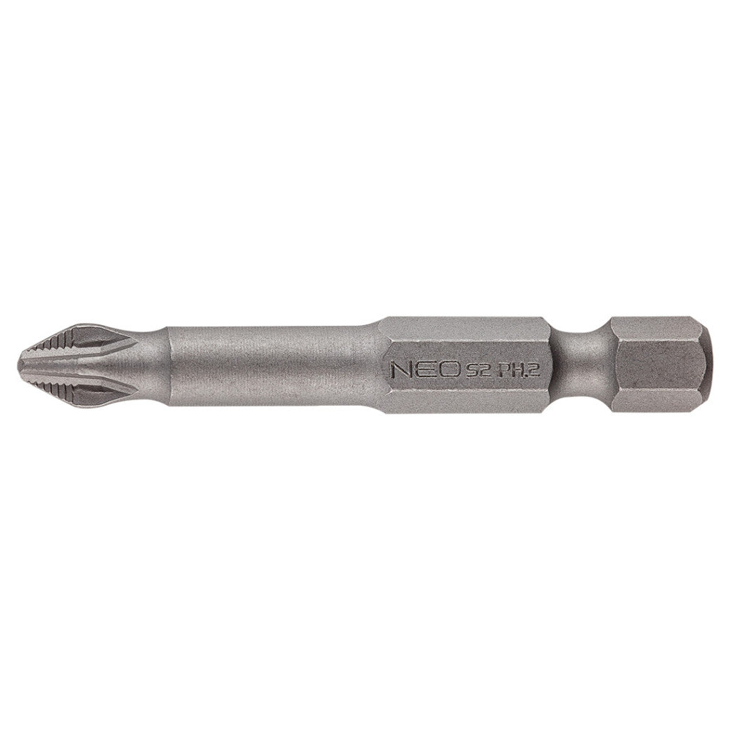 NEO TOOLS Csavarhúzó bit PH2X50mm, 5db 25 év garanciával 06-037