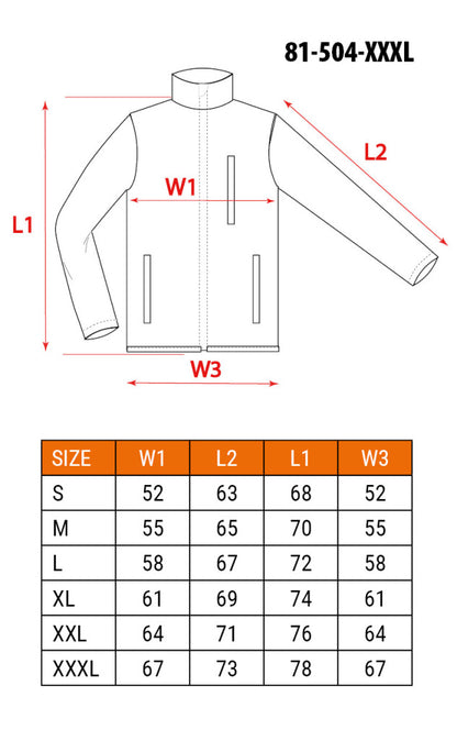 NEO TOOLS Polár Munkavédelmi kabát, zöld, XXXL 81-504-XXXL