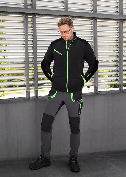 NEO TOOLS Polár Munkavédelmi kabát, PREMIUM, fekete, cordura megerősítésekkel, 300g/m2, XXXL 81-507-XXXL