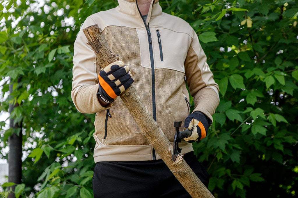NEO TOOLS Softshell Munkavédelmi kabát, OUTDOOR, bézs, XXL 81-516-XXL