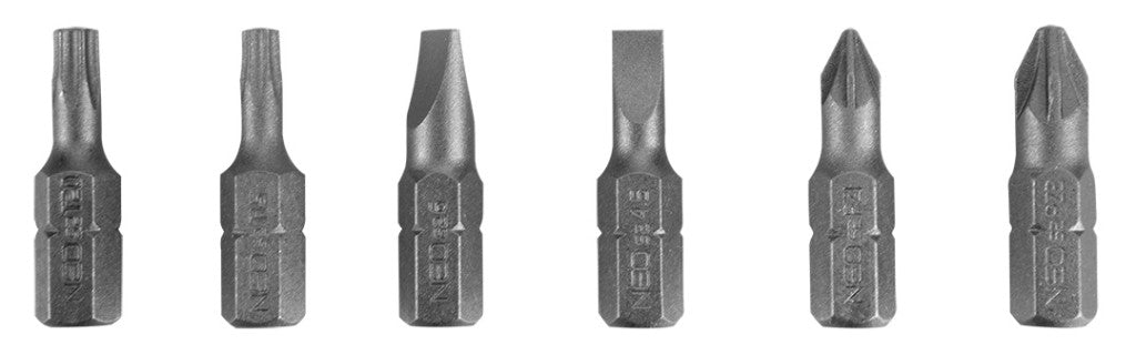 NEO TOOLS Csavarhúzó bitkészlet 7db 25 év garanciával 06-101