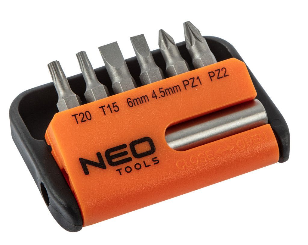 NEO TOOLS Csavarhúzó bitkészlet 7db 25 év garanciával 06-101