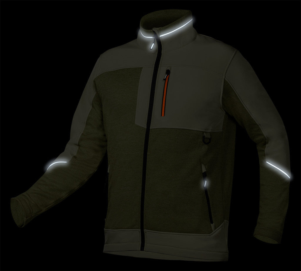 NEO TOOLS Softshell Munkavédelmi kabát, OUTDOOR, zöld, XXL 81-517-XXL
