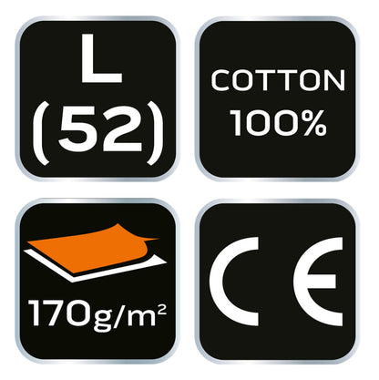 NEO TOOLS Flanel munkaing, zöld-fekete, 100% pamut, L 81-546-L
