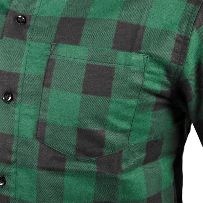 NEO TOOLS Flanel munkaing, zöld-fekete, 100% pamut, S 81-546-S