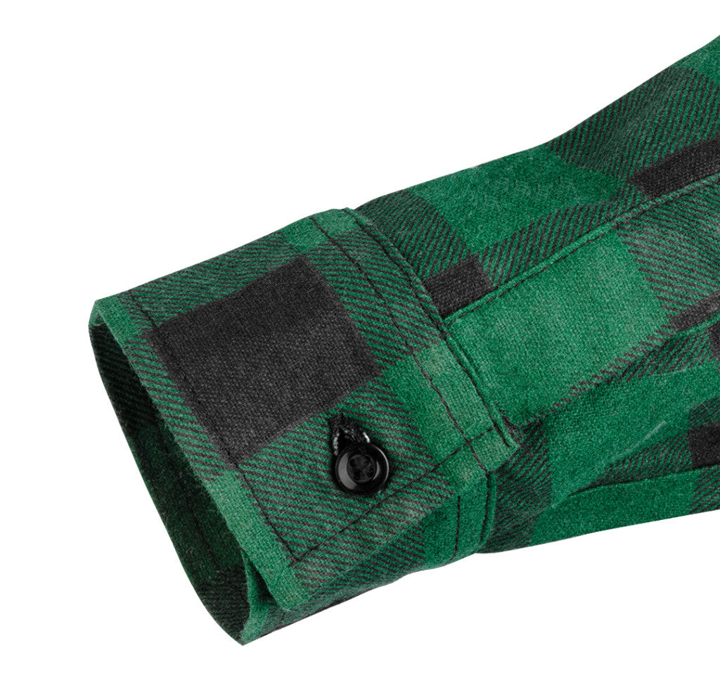 NEO TOOLS Flanel munkaing, zöld-fekete, 100% pamut, XL 81-546-XL
