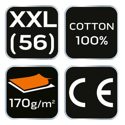 NEO TOOLS Flanel munkaing, zöld-fekete, 100% pamut, XXL 81-546-XXL
