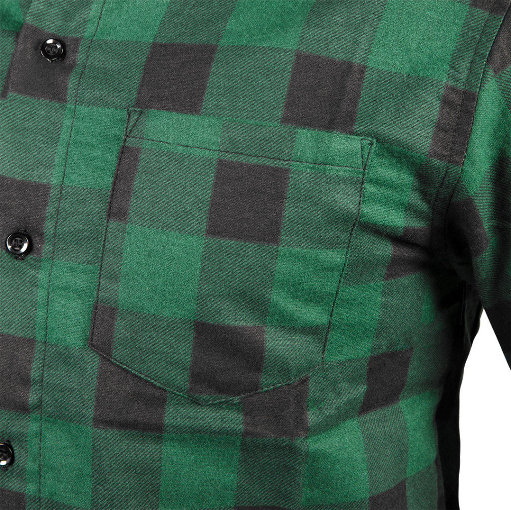 NEO TOOLS Flanel munkaing, zöld-fekete, 100% pamut, XXXL 81-546-XXXL
