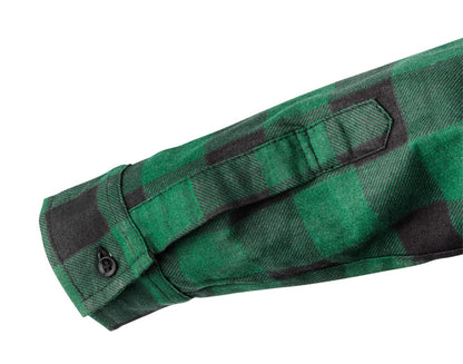 NEO TOOLS Flanel munkaing, zöld-fekete, 100% pamut, XXXL 81-546-XXXL