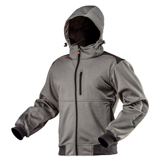 NEO TOOLS Softshell Munkavédelmi kabát, levehető kapucnival, XXXL 81-551-XXXL