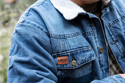 NEO TOOLS Farmer Munkavédelmi kabát, DENIM, béléssel, S 81-557-S