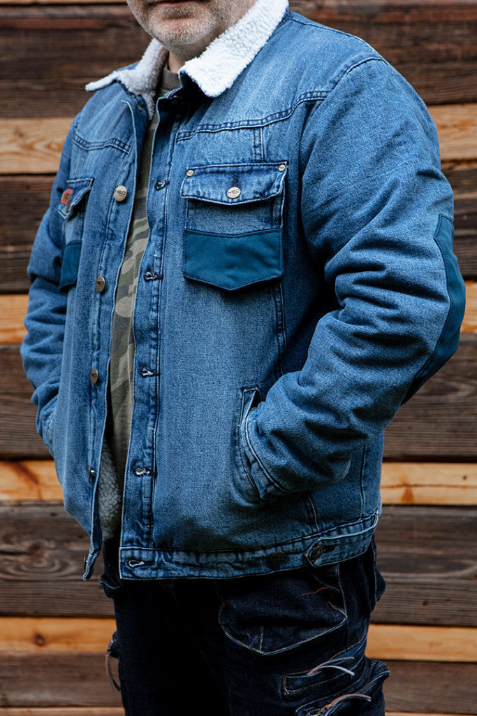 NEO TOOLS Farmer Munkavédelmi kabát, DENIM, béléssel, XXXL 81-557-XXXL