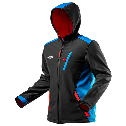 NEO TOOLS Softshell Munkavédelmi kabát, Víz- és szélálló, HD+, vízállóság:5000mm, Lélegző:3000g/m2/24h, XL 81-558-XL