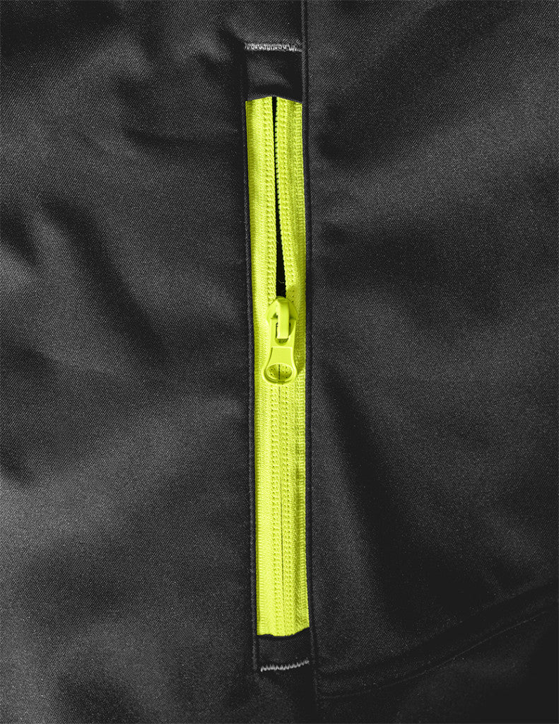 NEO TOOLS Softshell munkavédelmi kabát, fekete-sárga, S 81-562-S