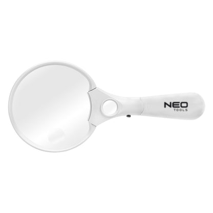 NEO TOOLS Kézi nagyító, 3 lencsével, 110mm 06-129