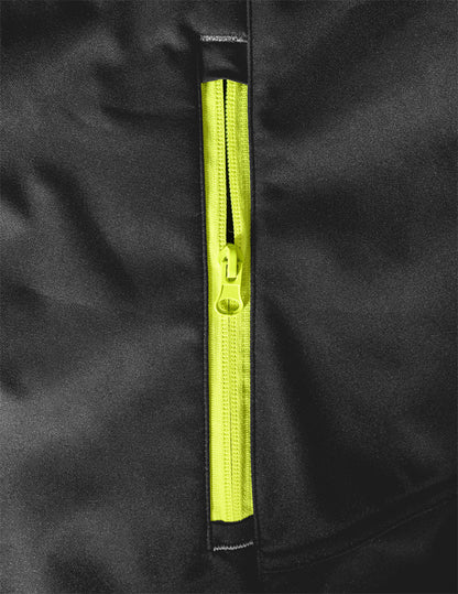NEO TOOLS Softshell munkavédelmi kabát, fekete-sárga, XXL 81-562-XXL