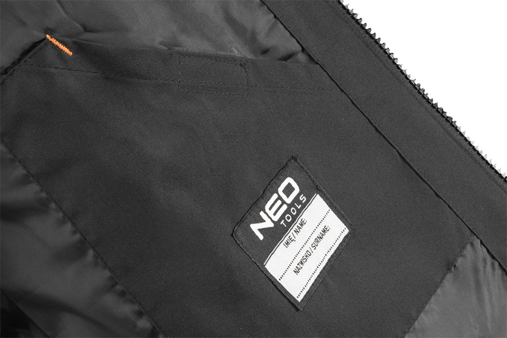 NEO TOOLS Téli Munkavédelmi kabát, Fekete, XXL 81-574-XXL