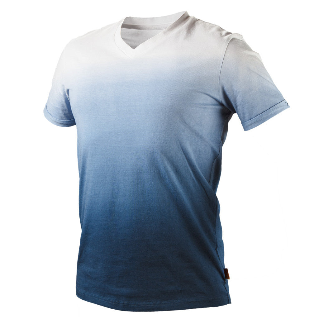 NEO TOOLS Munkavédelmi póló, kék árnyékmintás, DENIM, 100% pamut, 180g/m2, S 81-602-S