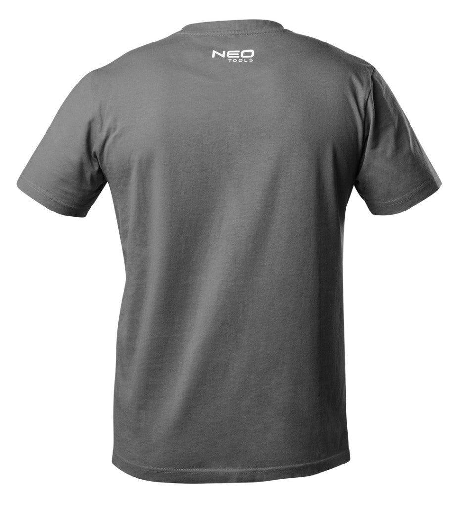 NEO TOOLS Munkavédelmi póló, feliratos, szürke, CAMO, 100% pamut, 180g/m2, M 81-604-M