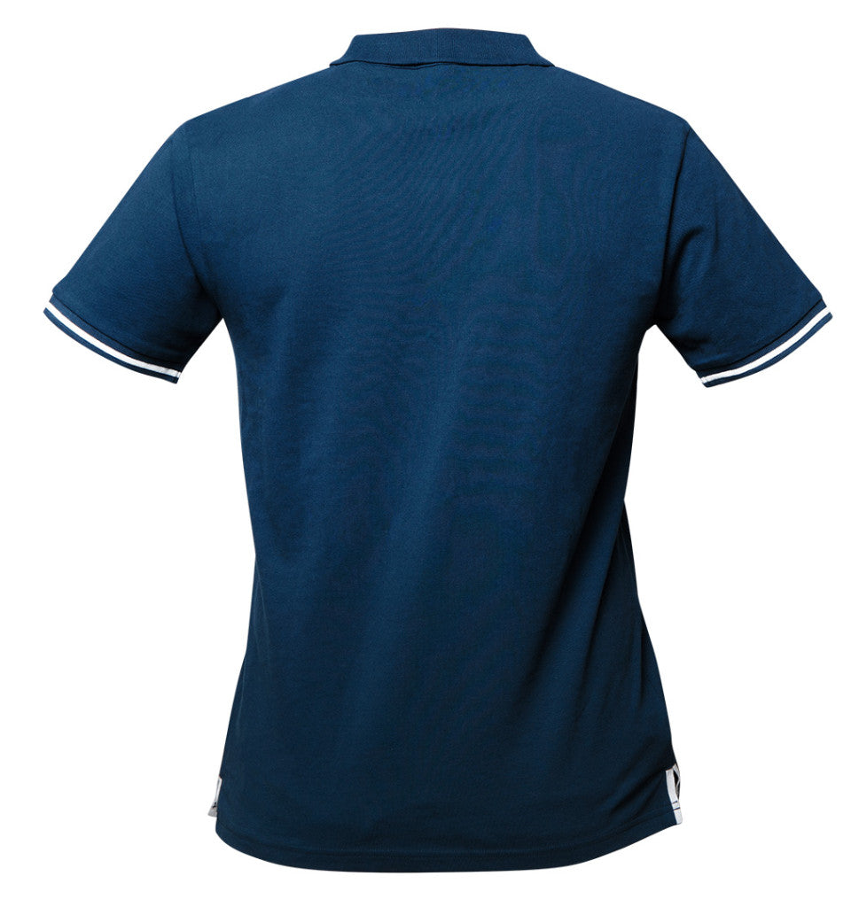 NEO TOOLS Munkavédelmi póló, galléros, kék, DENIM, 100% pamut, 200g/m2, M 81-606-M