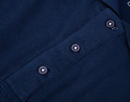 NEO TOOLS Munkavédelmi póló, galléros, kék, DENIM, 100% pamut, 200g/m2, S 81-606-S